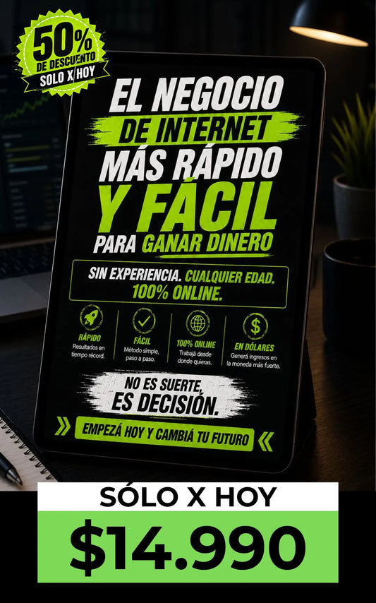 La forma más simple de ganar dinero en internet en 72 hs
